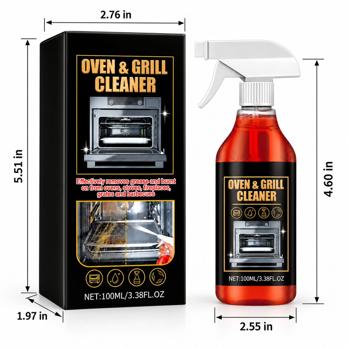 Oven & Grill Grease Remover Cleaner